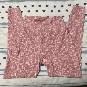 Buff bunny pink salt bossy print legacy leggings - medium